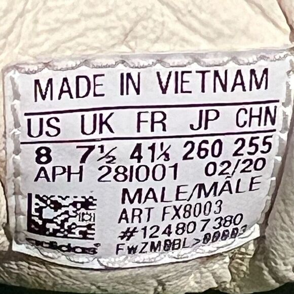 Mens ADIDAS Pharrell Williams x Stan Smith Ecru Tint Low Top Shoes / Size 8 - Picture 8 of 9